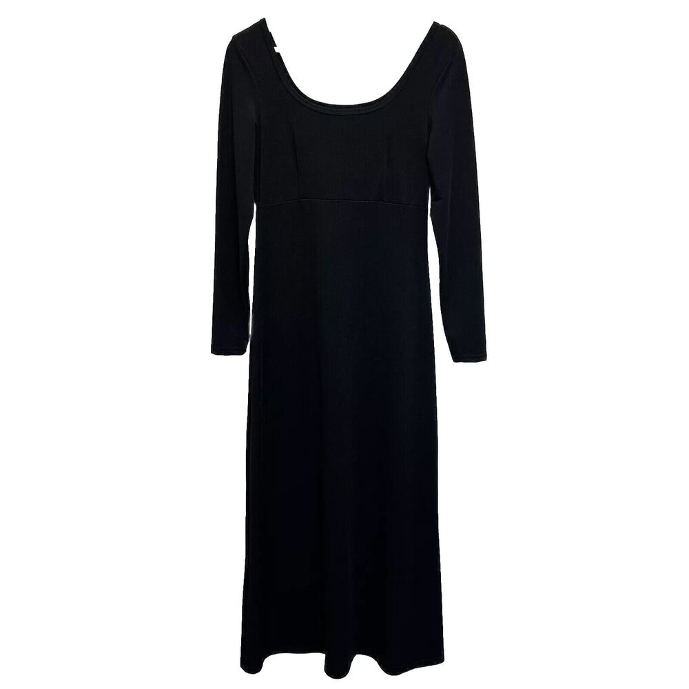 Express Tricot Size 3/4 Midi Maxi Dress‎ Long Sleeve Stretch Vtg Y2K 90’s Grunge